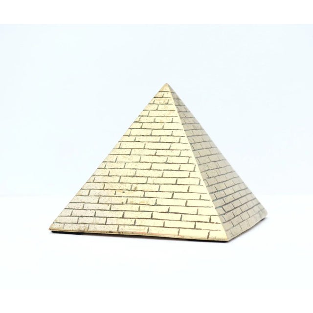 Figurative Late 20th Century Large Brass Pyramid For Sale - Image 3 of 9