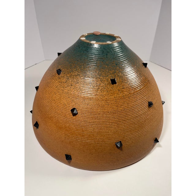 Ceramic Rare Masuo Ojima Massive Studio Pottery Ceramic Bowl Japanese-American 15.5”d For Sale - Image 7 of 10