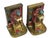 Antique Rare Hand Painted Armor Bronze "The Bookworm" Polychrome Scholar on Library Ladder Bookends - A Pair For Sale - Image 6 of 14