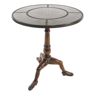 Vintage Theodore Alexander Pedestal Side Table For Sale