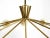 Mid-Century Brass 12-Armed Chandelier with Opal Glass Shades, 1950s For Sale - Image 16 of 18