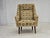 Danish Highback Armchair in Brown/Beige Furniture Fabric and Teak Wood, 1970s For Sale - Image 17 of 17