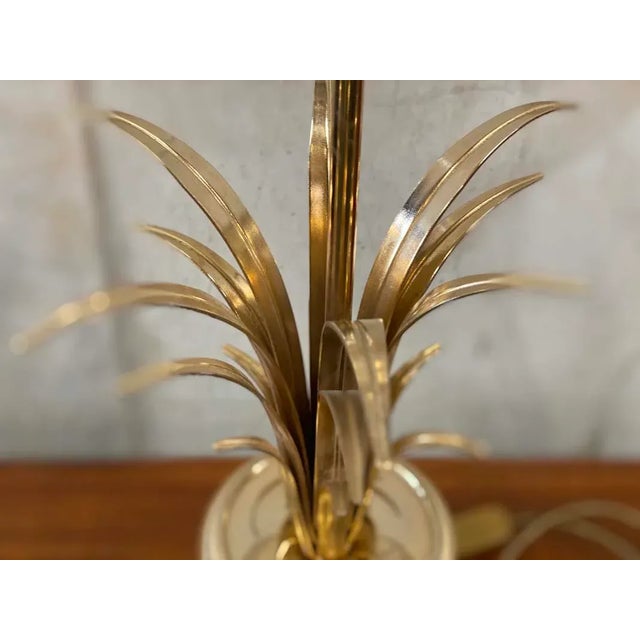 Hollywood Regency Style Palm Table Lamp from Maison Jansen, 1970s For Sale - Image 17 of 18