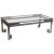 Large French Low Cocktail or Coffee Table of Brushed Steel and Smoked Glass, Greek Key For Sale - Image 11 of 11