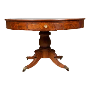American Classical Mahogany Drum Table
