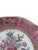 Mauve Vintage Chinoiserie Botanical Flower Ceramic Porcelain Plates- A Pair For Sale - Image 8 of 10