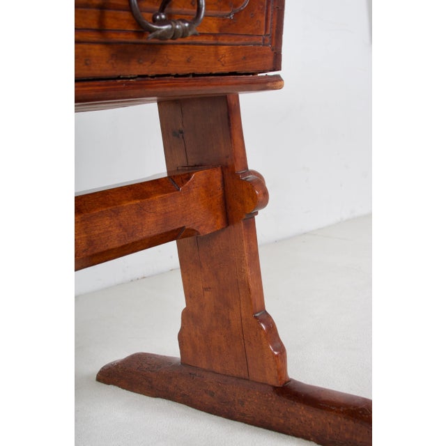 Wood 18th Century Swiss Bankers Merchant Table For Sale - Image 7 of 13