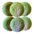 French Hand Made Green Glazed Faience Pottery Lettuce or Cabbage Leaf Plates - A Set of 6 For Sale