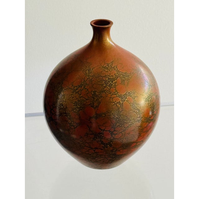 Japanese Early 20th Century Japanese Signed Murashido Bronze Vase For Sale - Image 3 of 10