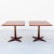 Mid-Century Modern 1960s Pair of Restored Mid Century Modern Solid Walnut Side Tables on Sculpted Base For Sale - Image 3 of 12