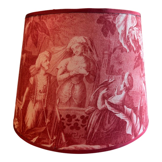 Toile Print Lampshade For Sale