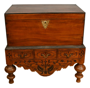 Antique Portuguese Linen Trunk, 1800