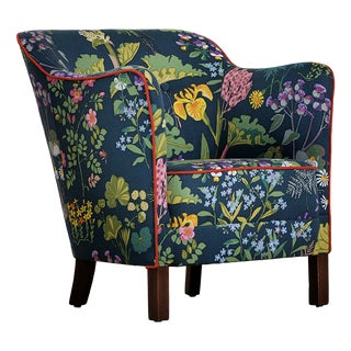 Armchair Redressed in Print by Gocken Jobs, 1940s For Sale