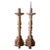 Late 18th Century Indo-Portuguese Baroque Style Painted Teak Candlesticks - A Pair For Sale In Denver - Image 6 of 6