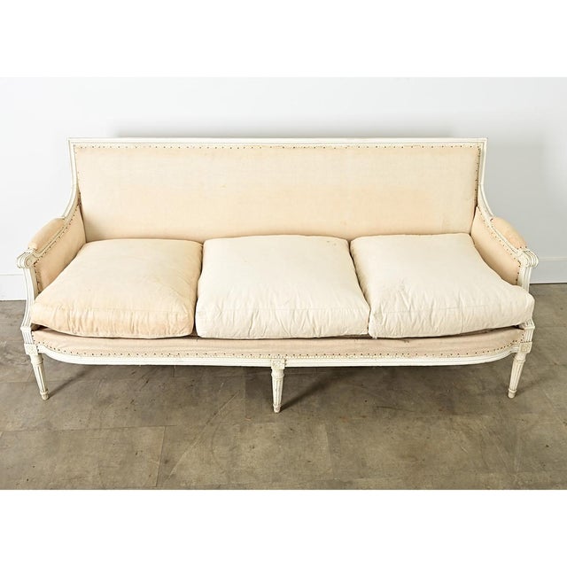 French 19th Century Louis XVI Style Sofa For Sale - Image 4 of 10