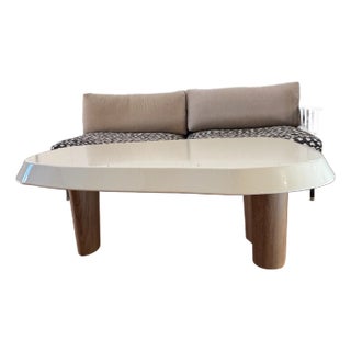 Large Multilaque Coffee Table by Pierre Augustin Rose For Sale