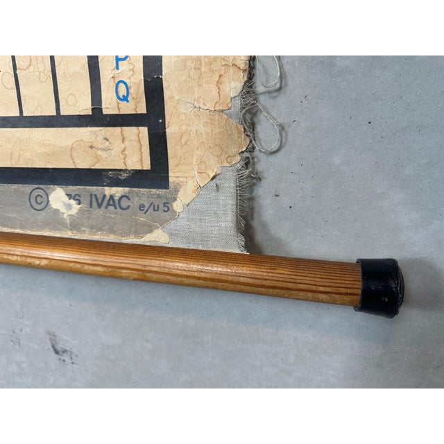 Periodic Table of the Elements School Chart in Linen, 1970s For Sale - Image 10 of 13