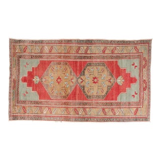 Oushak Vintage Handknotted Area Rug For Sale