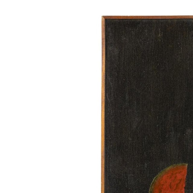 Painting - Henrique Silva. Oil on canvas. Signed and dated 1977. Dimensions: 100 cm x 50 cm. Note: Inscription on the back...