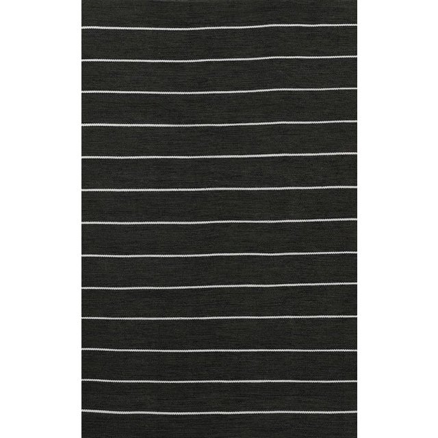 Erin Gates by Momeni River Fine Black Hand Woven Indoor Outdoor Rug 2'3" X 8' Runner For Sale - Image 10 of 10