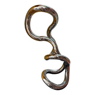 1980s Kinetic Mid Century Chrome Tangle Sculpture by Richard Zawitz For Sale
