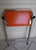 Metal Folding Occasional Stool in Chromed Metal with Orange Imitation Leather Seat, France, 1970s For Sale - Image 7 of 12