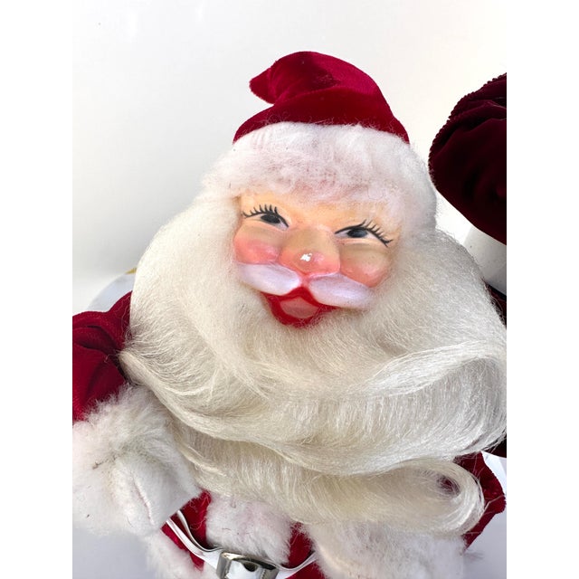 1950s Vintage Pair of Santa Clause Figures For Sale - Image 5 of 8