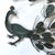 A stunning pair of mid century peacock wall sculptures will add an architectural accent to any decor. Textured metalwork,...