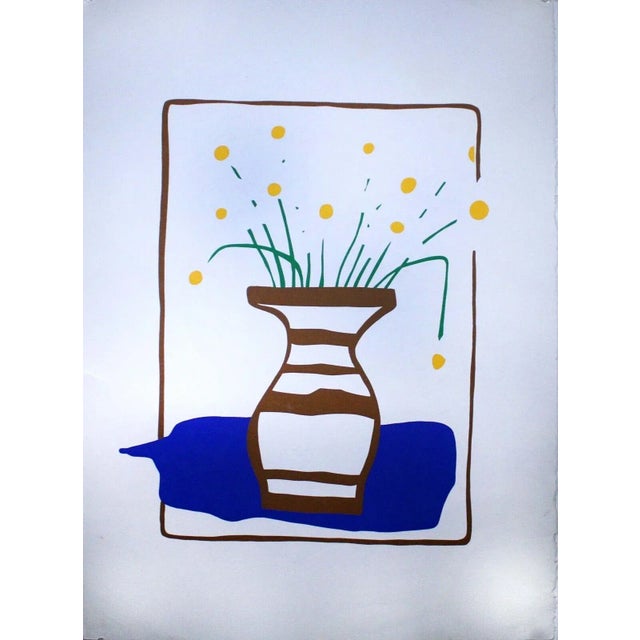 Daniel Gelakoska Embossed Flowers Contemporary Serigraph with Embossed Artist For Sale - Image 9 of 9