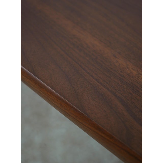 Mid Century Modern Walnut Dining Table For Sale - Image 9 of 12