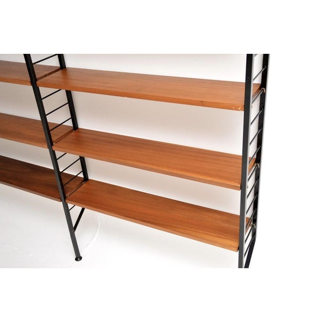 Black Vintage Teak Ladderax Bookcase Shelving from Staples Cricklewood, 1960 For Sale - Image 8 of 13