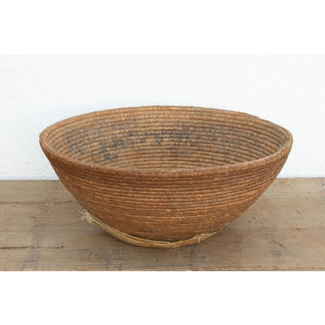 Large 25" Dm Nomadic Basket With Center Patch For Sale - Image 4 of 8