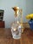 Antique Art Nouveau Belle Epoque Jug in Gilt Metal Ormolu and Hand-Engraved Glass, 1900s For Sale - Image 12 of 18