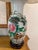Chinese Pair of Chinese Famille Verte-Style Lamps For Sale - Image 3 of 9