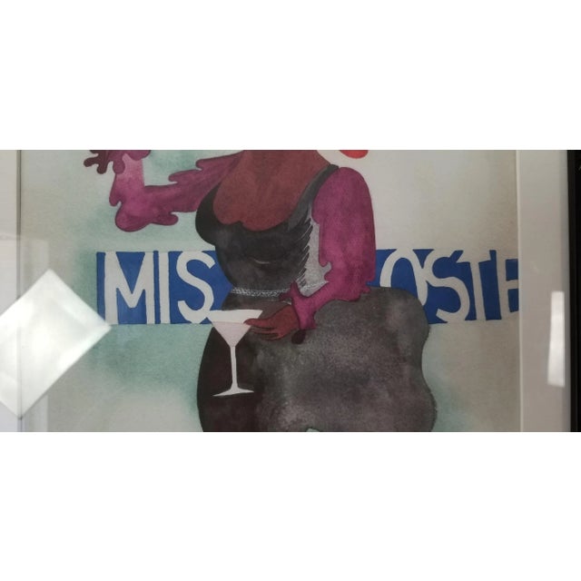 Edward Berkise Surrealist Abstract Watercolor Painting For Sale - Image 10 of 13