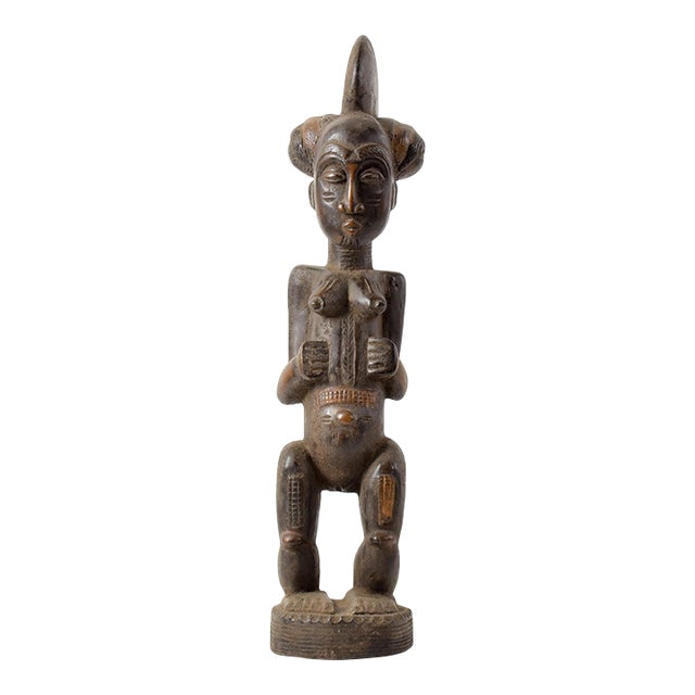 Early 20th Century Kulango Female Figure Cote d'Ivoire For Sale