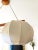 Brown Vintage Scandinavian Pendant Light in Wood and Fabric, 1980s For Sale - Image 8 of 10