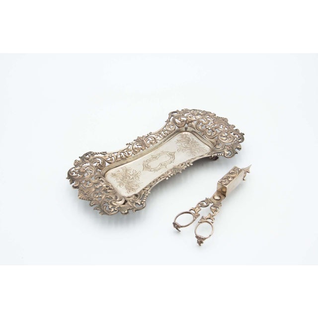 Silver Tray and Scissors from Morrões, Set of 2 For Sale - Image 5 of 7