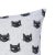 Art Deco Fabdivine Halloween Cat Face Pillow Cover Artisan Cotton Cushion for Festive Home Décor Size 24x24 - Kitty For Sale - Image 3 of 6