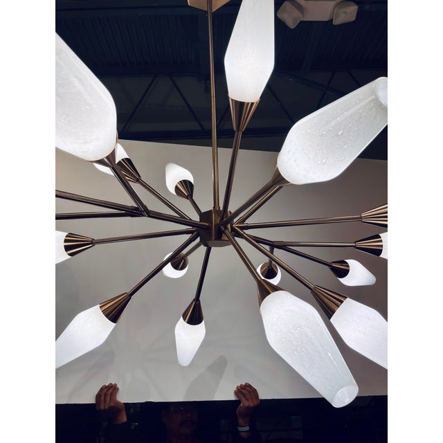 2020s Revelation Mid-Century Modern Style Agapanthus Chandelier For Sale - Image 5 of 5