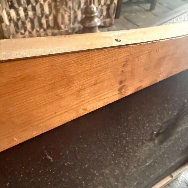 Gio Ponti 1950s Gio Ponti Style Mid-Century Modern Brass Italian Big Wall Mirror For Sale - Image 4 of 10