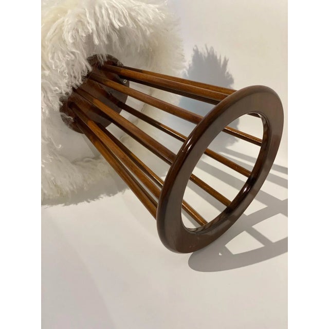 Chestnut 1960s Arthur Umanoff Walnut Spindle Mid-Century Side Table For Sale - Image 8 of 13