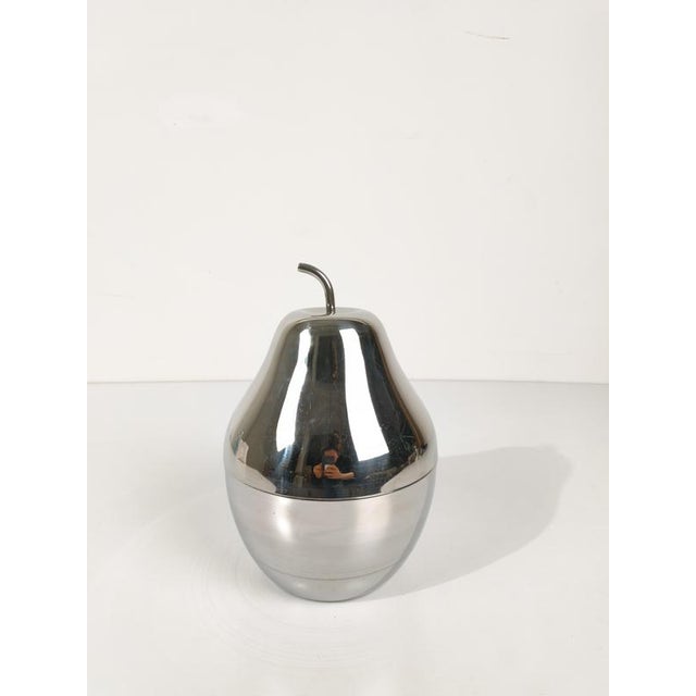Pop Stainless Steel Pear Ice Bucket in the style of Sottsass, Italy, 1970s For Sale - Image 12 of 13