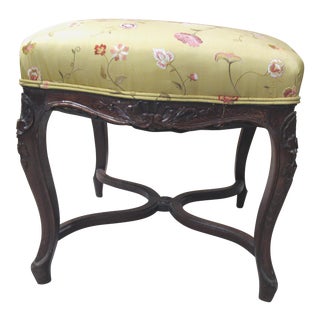 Antique French Country Ottoman For Sale