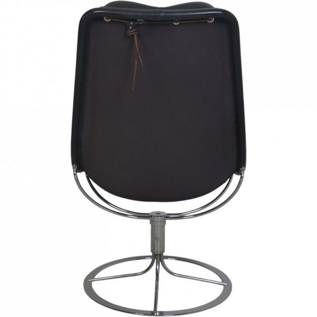 Black Jetson Chair in Black Leather by Bruno Mathsson, 2006 For Sale - Image 8 of 16