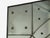 Silver Art Deco Style, Antique Glass, Painted Wood, Square Venetian Wall Mirror For Sale - Image 8 of 10