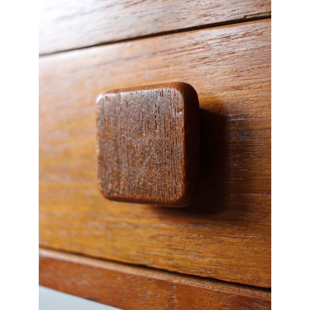 Vintage Danish Desk in Teak attributed to Domino Møbler, 1960s For Sale - Image 10 of 11