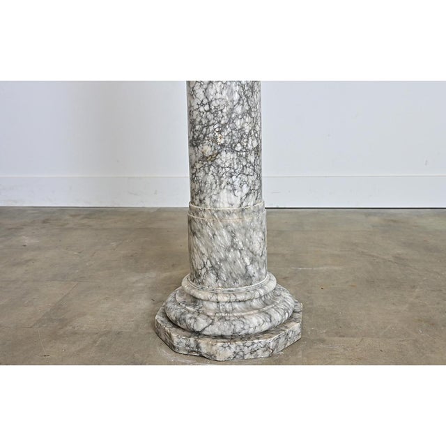 French 19th Century Marble Column Pedestal For Sale - Image 14 of 14