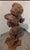Italian Vintage Italian Wood Carved Floor Statue Girl With Tray For Sale - Image 3 of 7