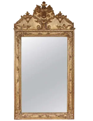 19th C. French Carved Giltwood Mirror